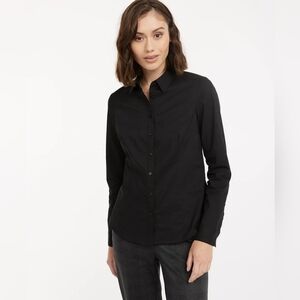 NWT Reitmans Women's Black Button Down Shirt Size Small